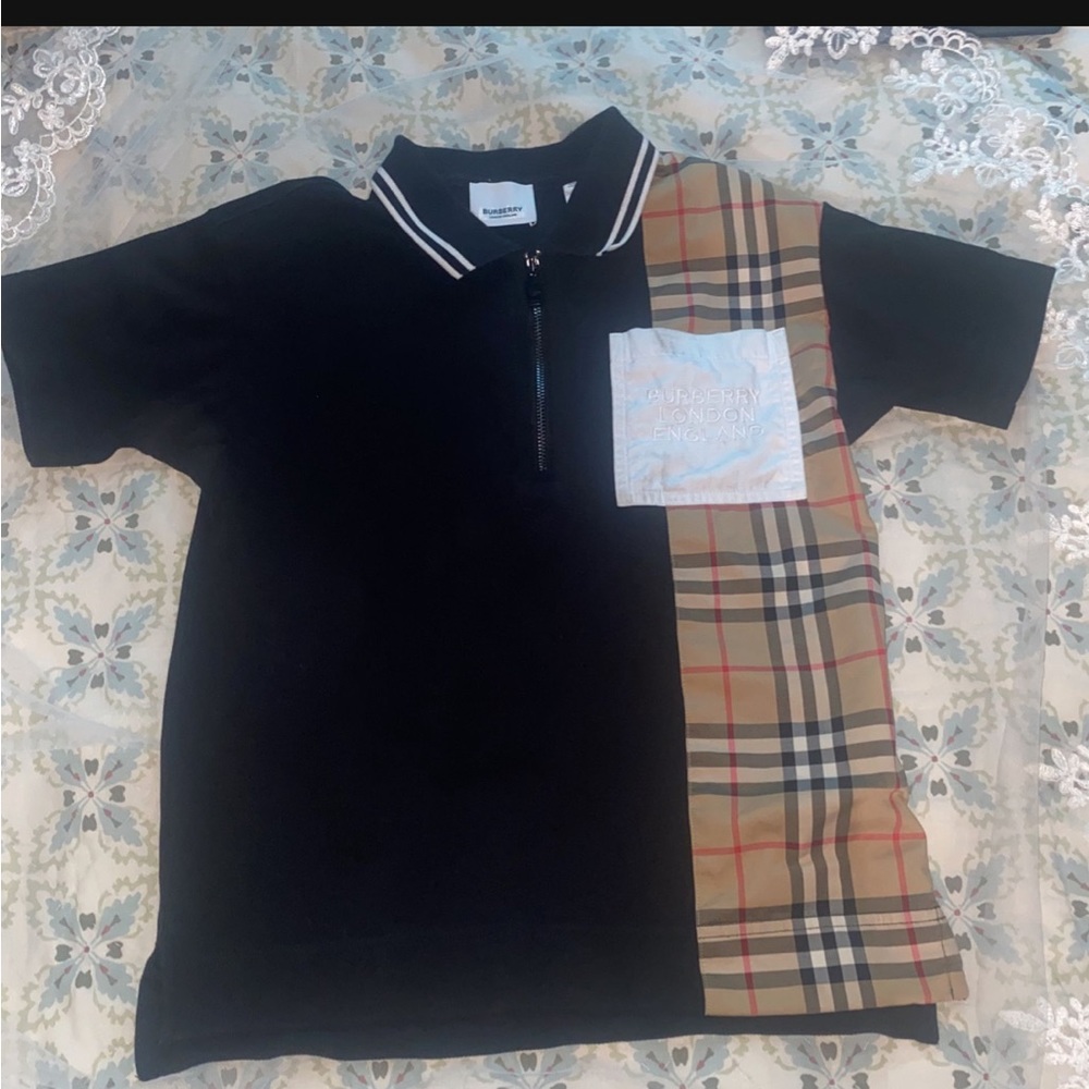 Boys Burberry Polo Shirt Authentic